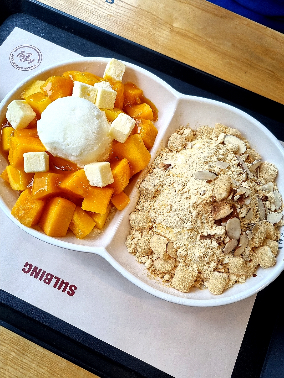 설빙 인절미 빙수 망고 빙수