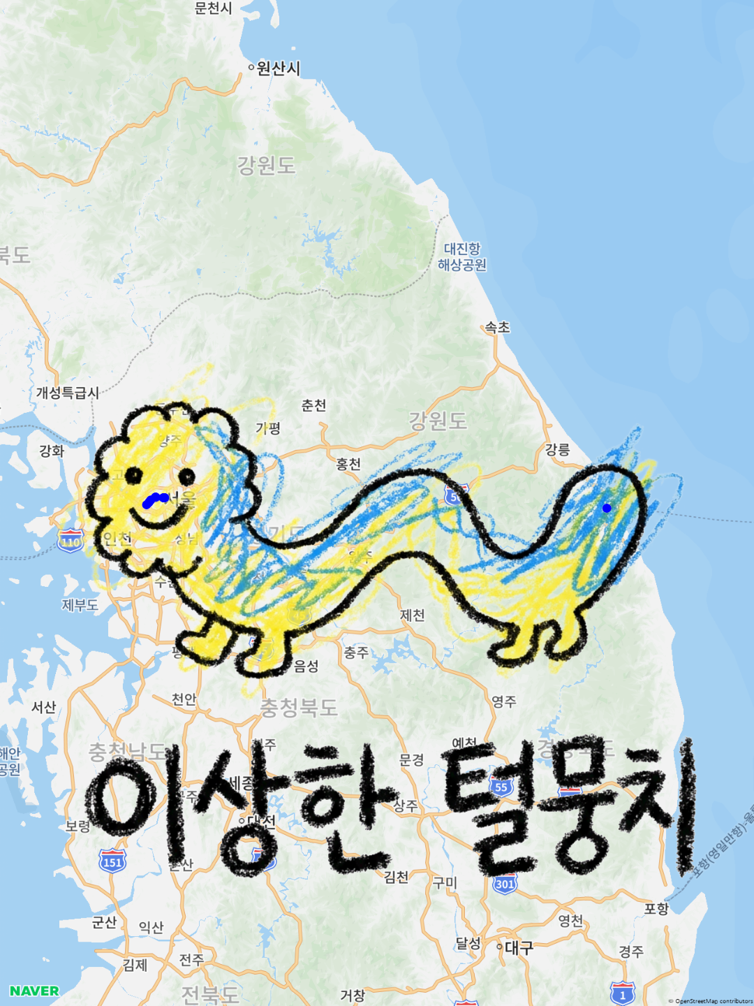강원도지도
