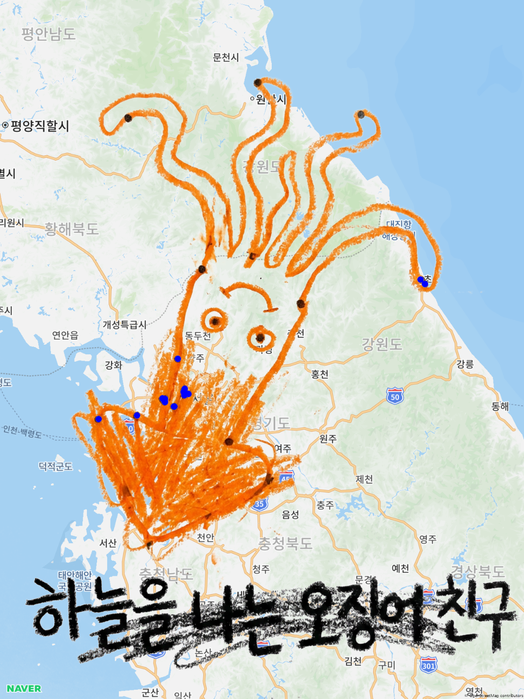 강원도지도